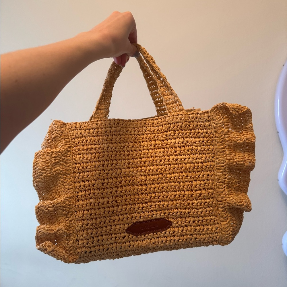 Poolside Mini Raffia Tote Beach Bag